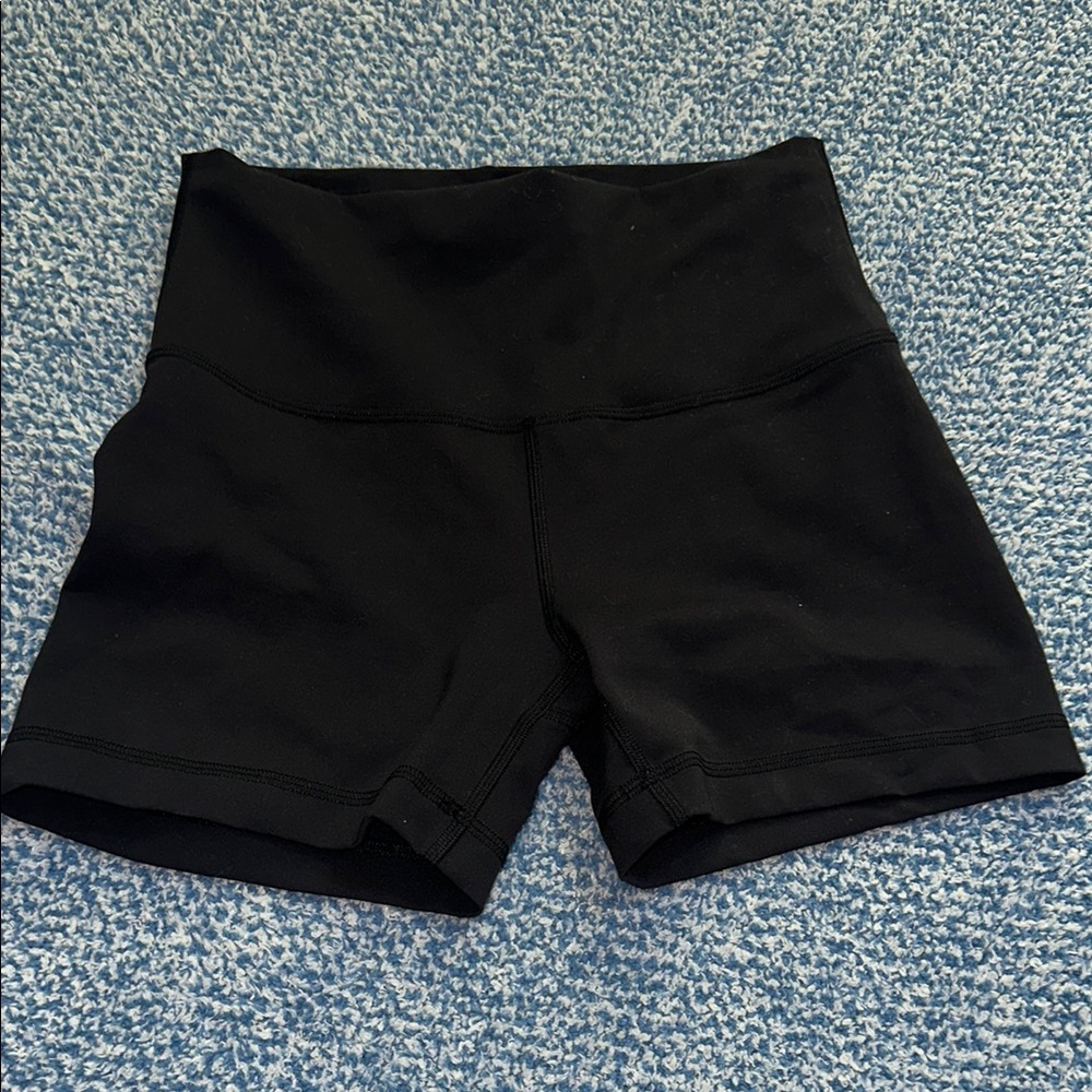 Lululemon Athletica Black Bike Shorts High-Waisted Stretch